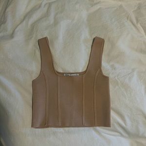 Zara Nude Crop Top